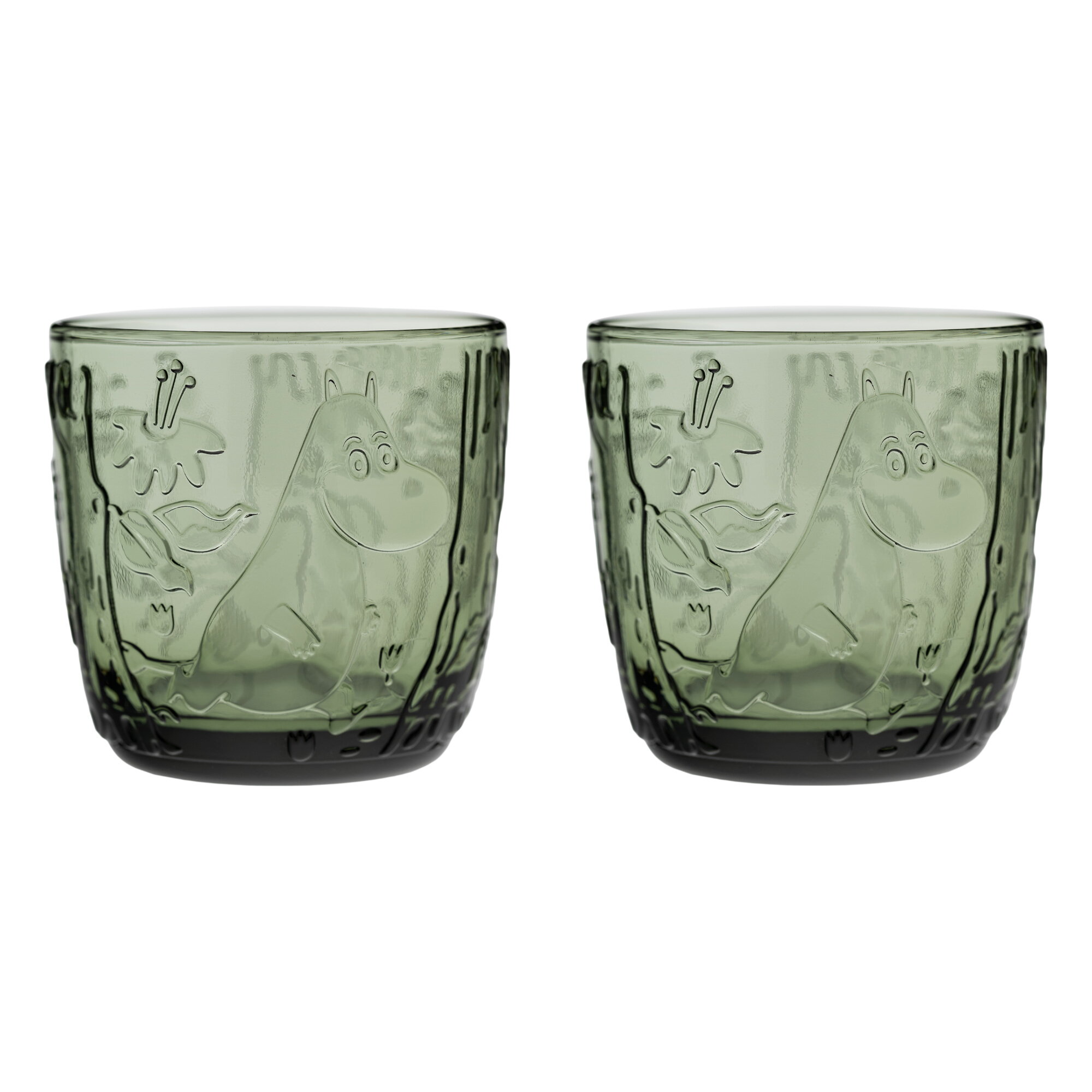 Moomin Arabia Moomin tumbler, 28 cl, pine green, 2 pcs | Finnish