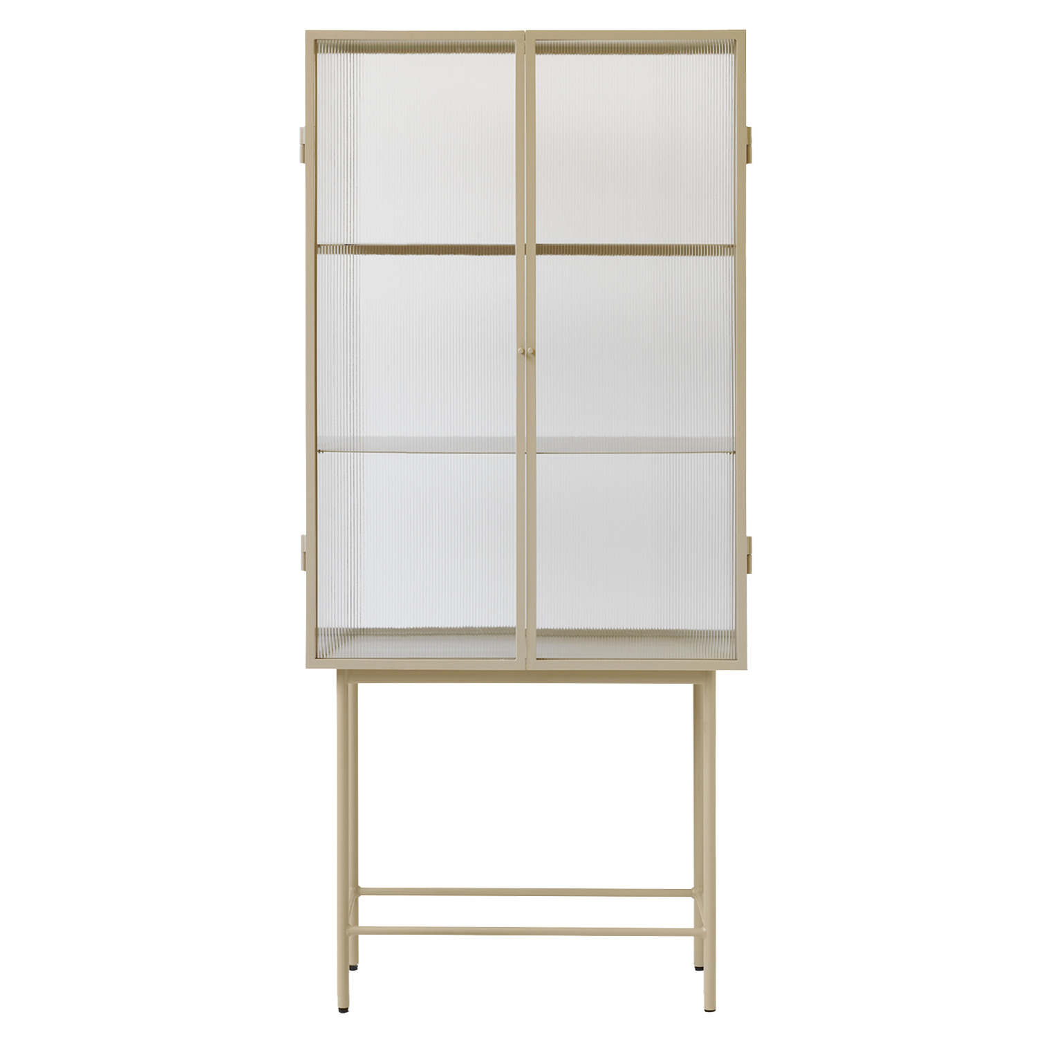 Ferm Living Haze vitriini, teksturoitu lasi, cashmere | Finnish Design Shop