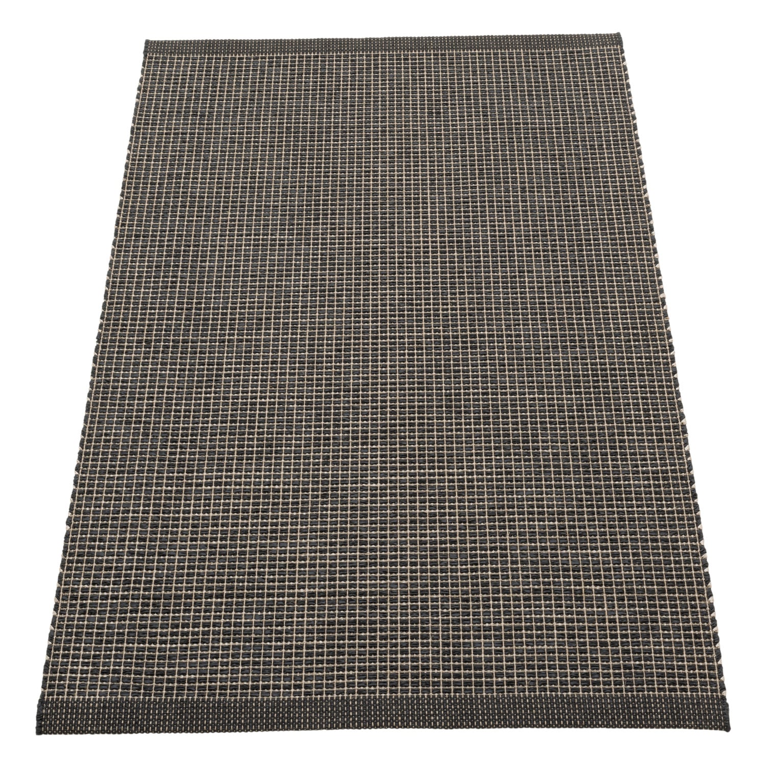 Pappelina Emm rug, 70 x 120 cm, black - linen metallic | Finnish Design ...