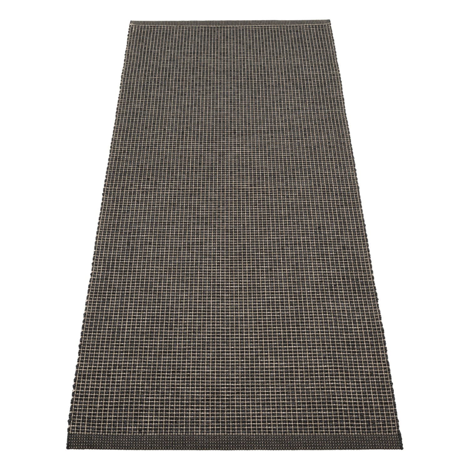 Pappelina Emm rug, 70 x 180 cm, black - linen metallic | Finnish Design ...