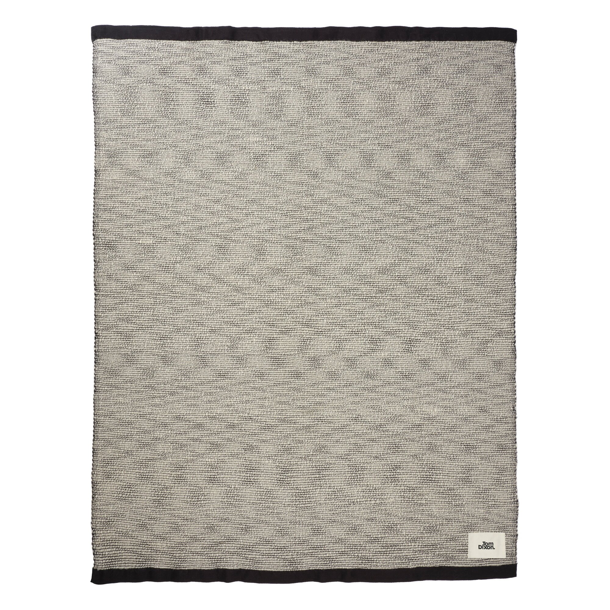 Tom Dixon Thread throw, 140 x 180 cm, black - white | Finnish Design Shop