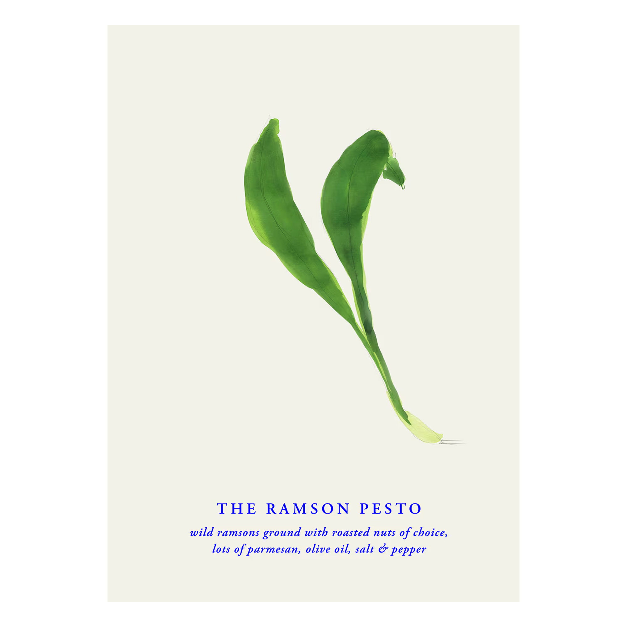 Paper Collective The Ramson Pesto juliste | Finnish Design Shop