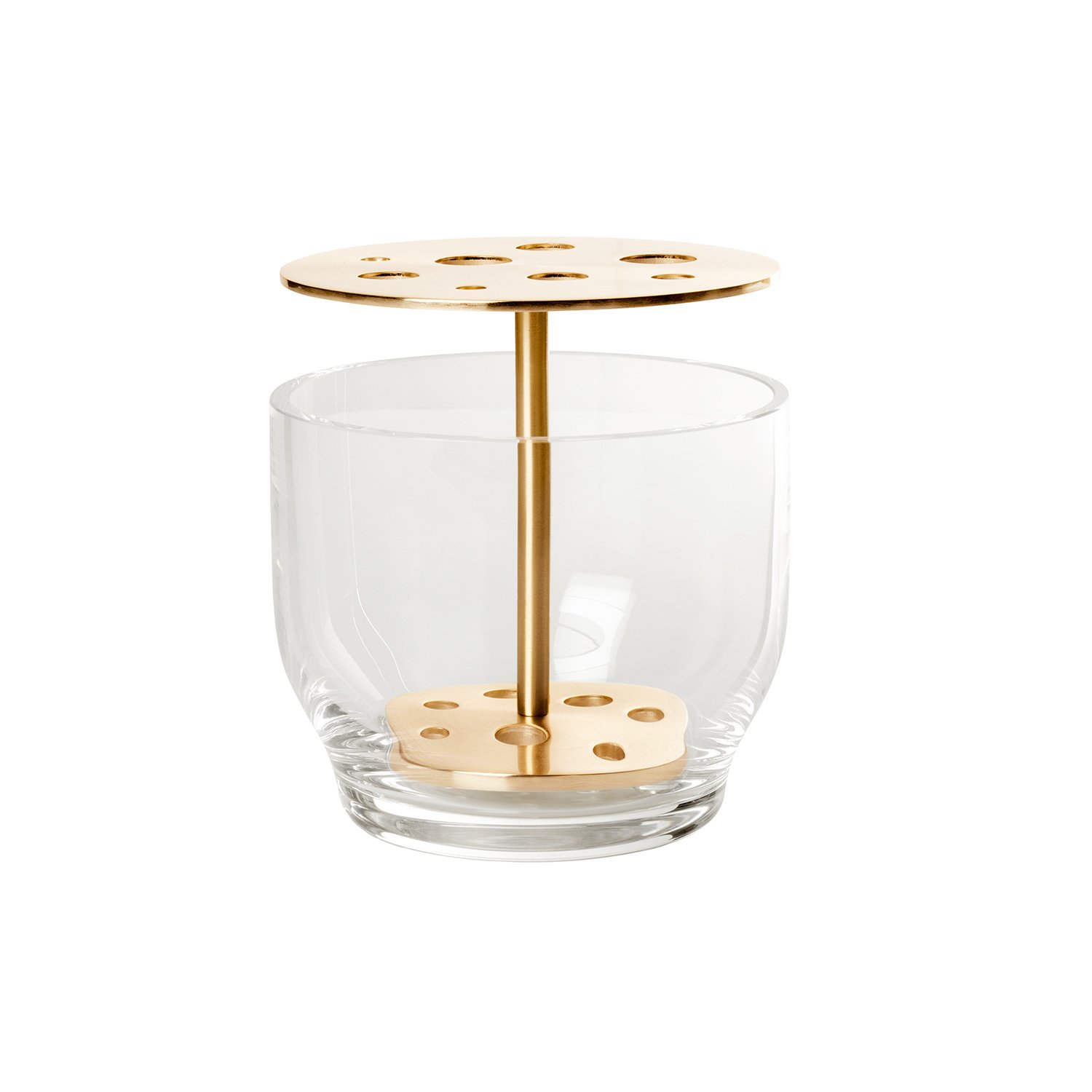 Fritz Hansen Ikebana vase, small, brass | Finnish Design Shop
