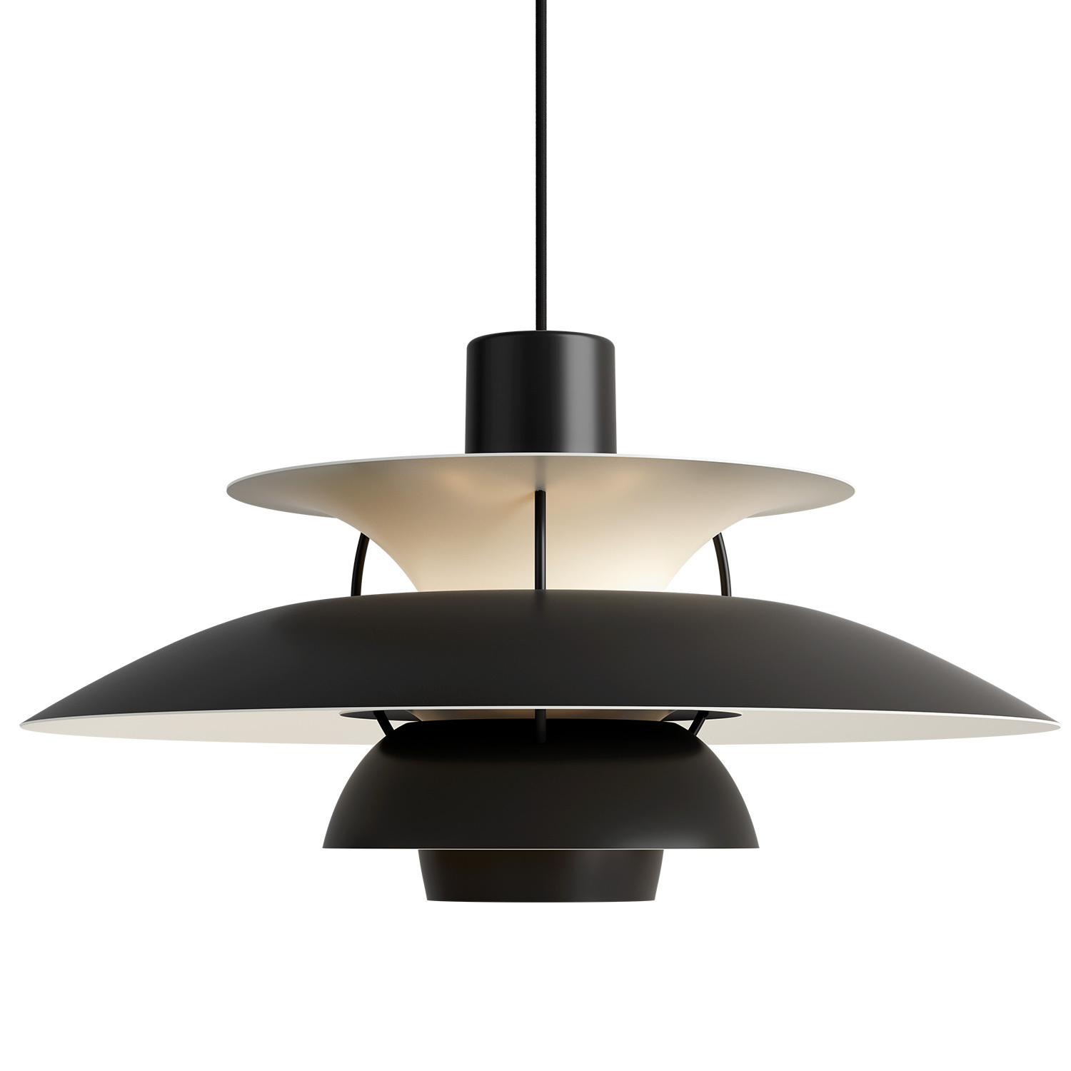 Louis Poulsen PH 5 Monochrome pendant, black | Finnish