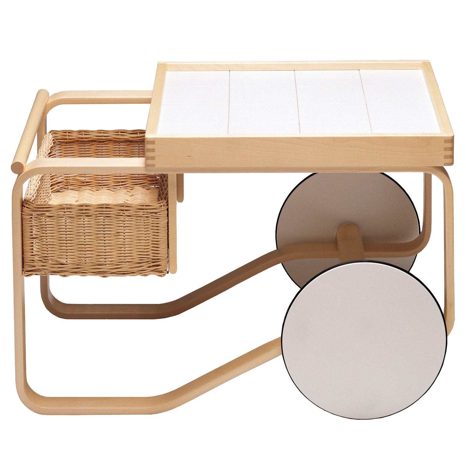 Artek Aalto tea trolley 900, white | Finnish Design Shop