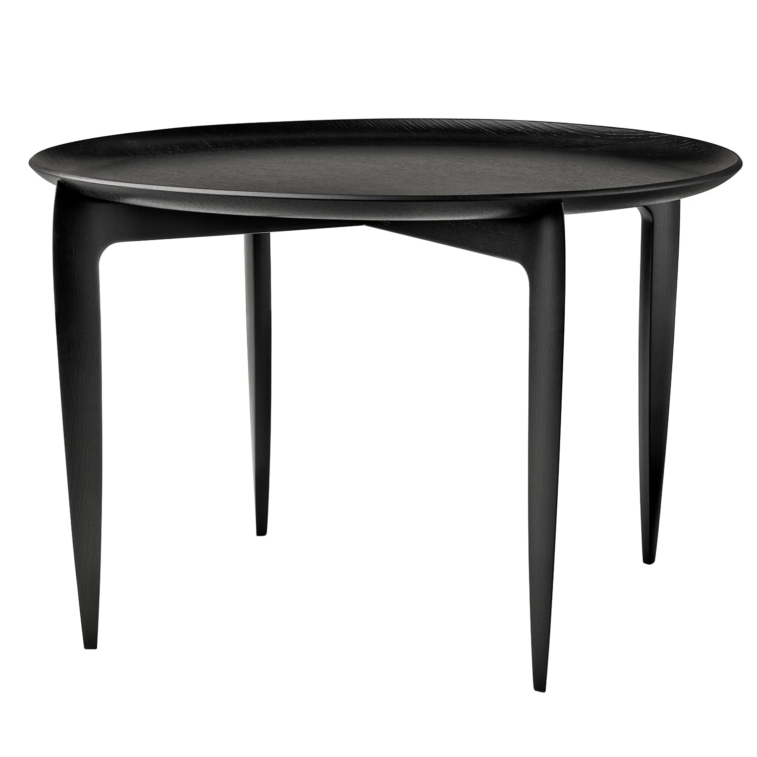 Fritz Hansen Tray table, large, black | Finnish Design Shop