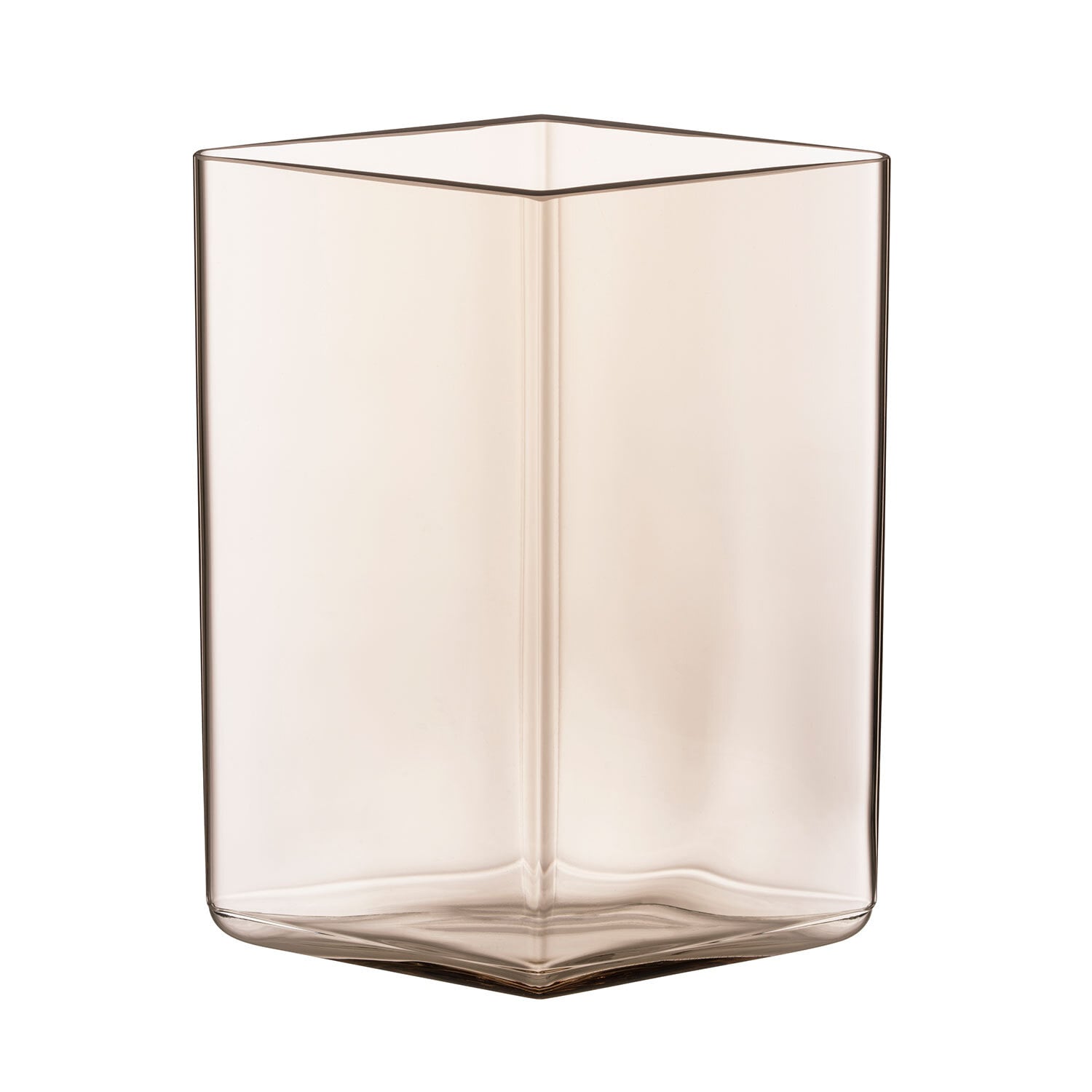 Iittala Ruutu vase, 115 x 140 mm, linen | Finnish Design Shop