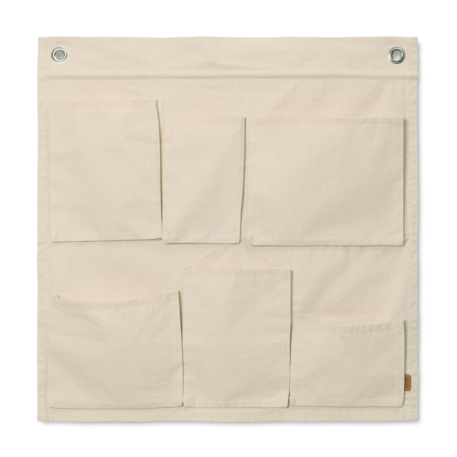 Ferm Living Canvas Wall Pockets, off-white | Finnish Design Shop