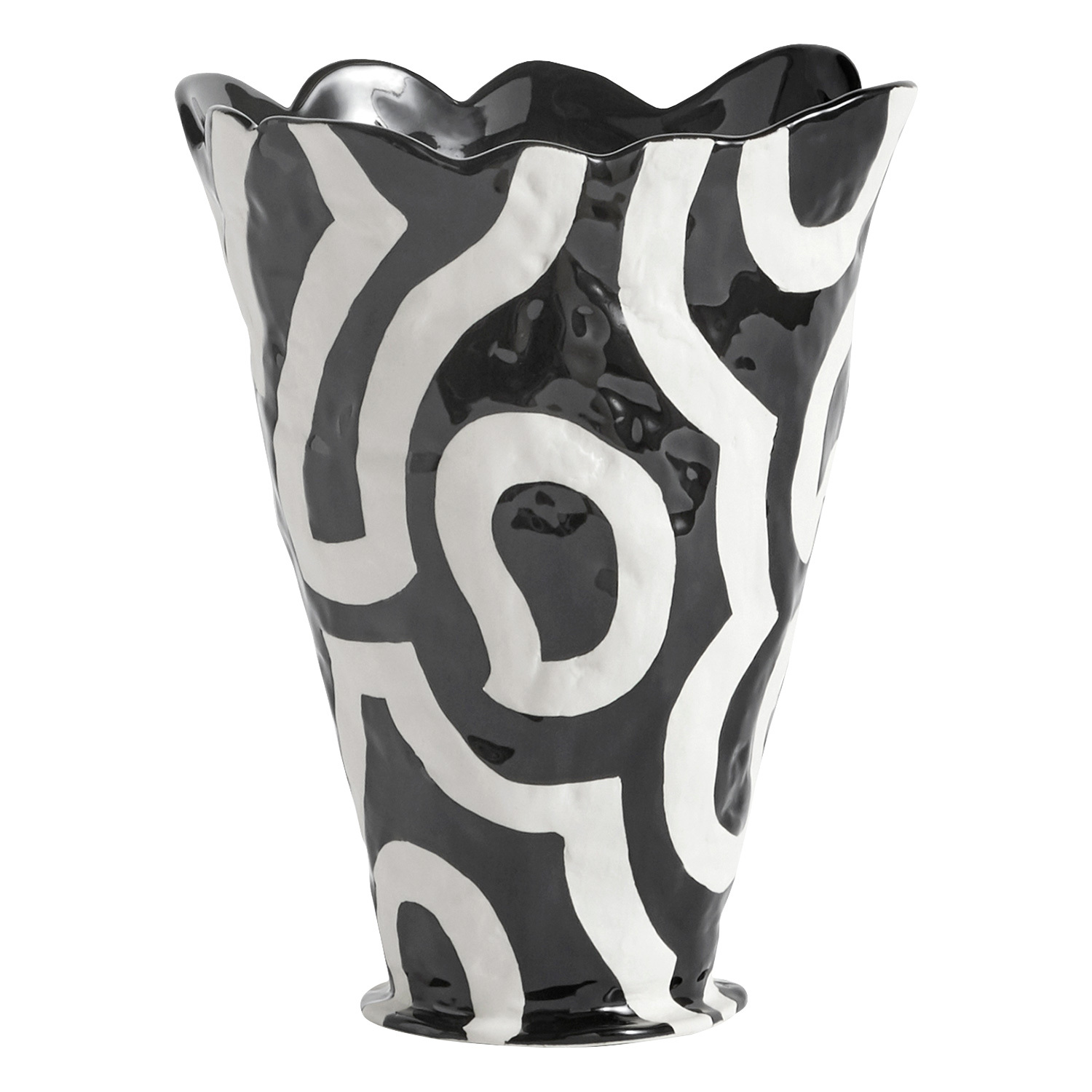 HAY フラワーベース 花瓶 JESSICA HANS SHADOW VASE HAY Jessica Hans Shadow vase, black - white | Finnish Design