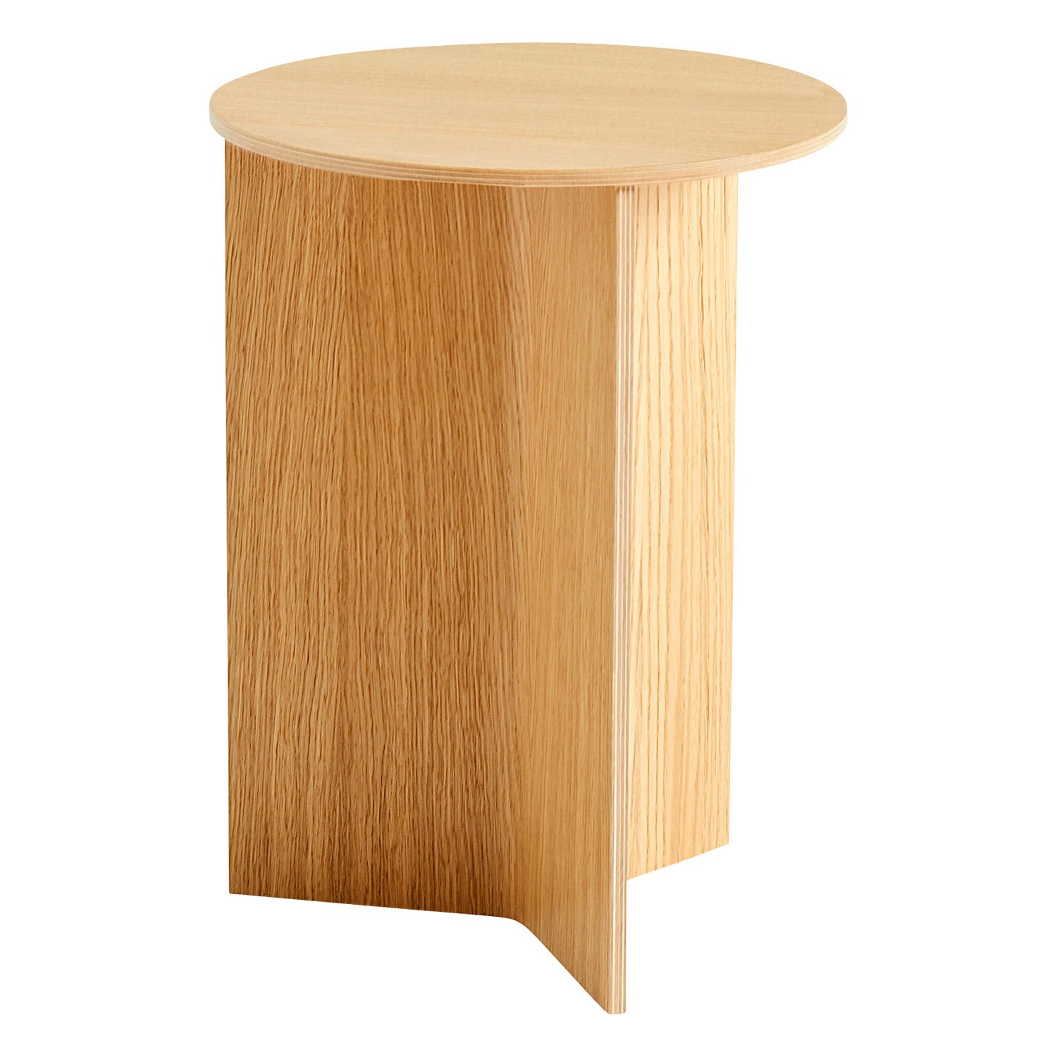 HAY Slit Wood table, 35 cm, high, lacquered oak | Finnish