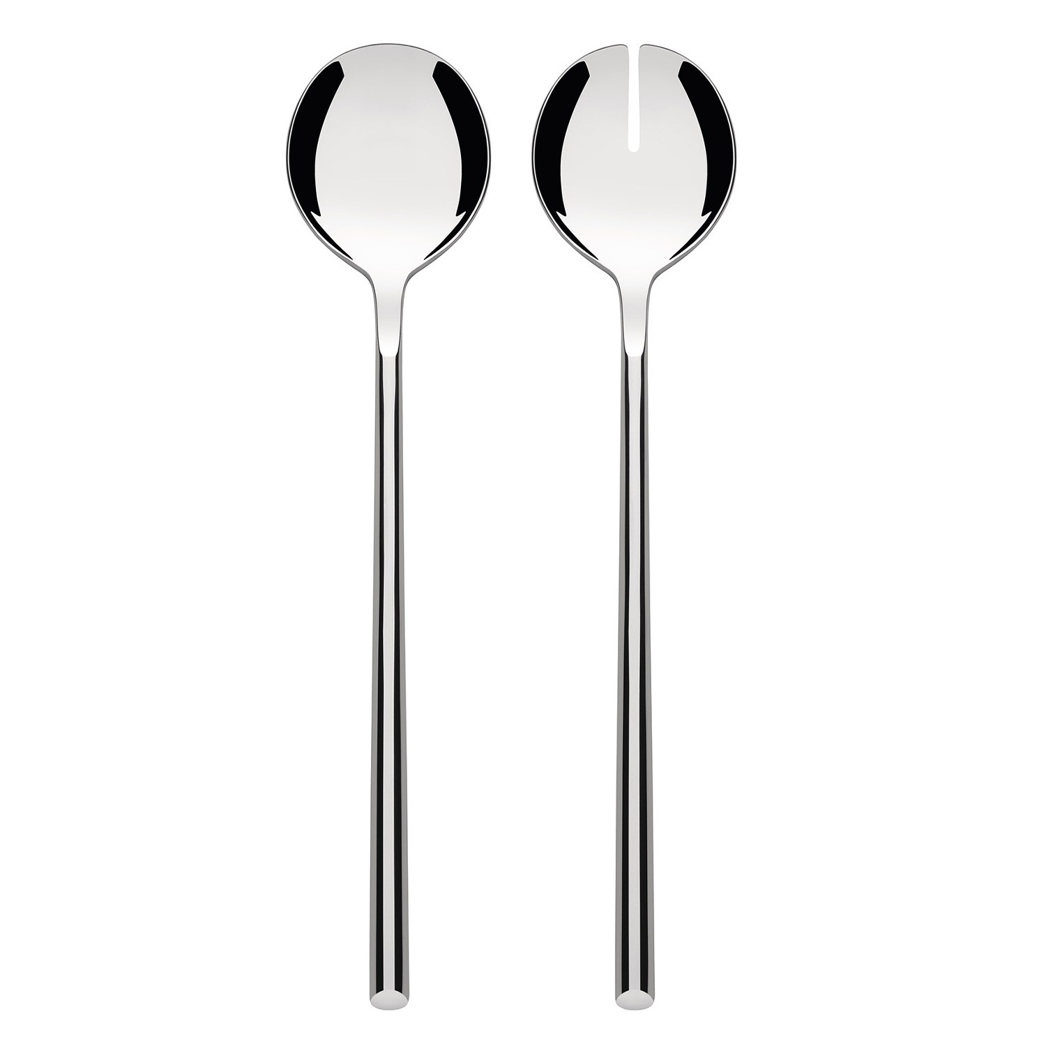 Couverts à salade Ovale Alessi design 26cm inox 18/10
