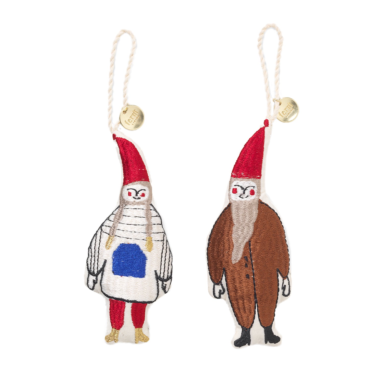Ferm Living Elf Pair ornaments, set of 2 | Finnish Design Shop