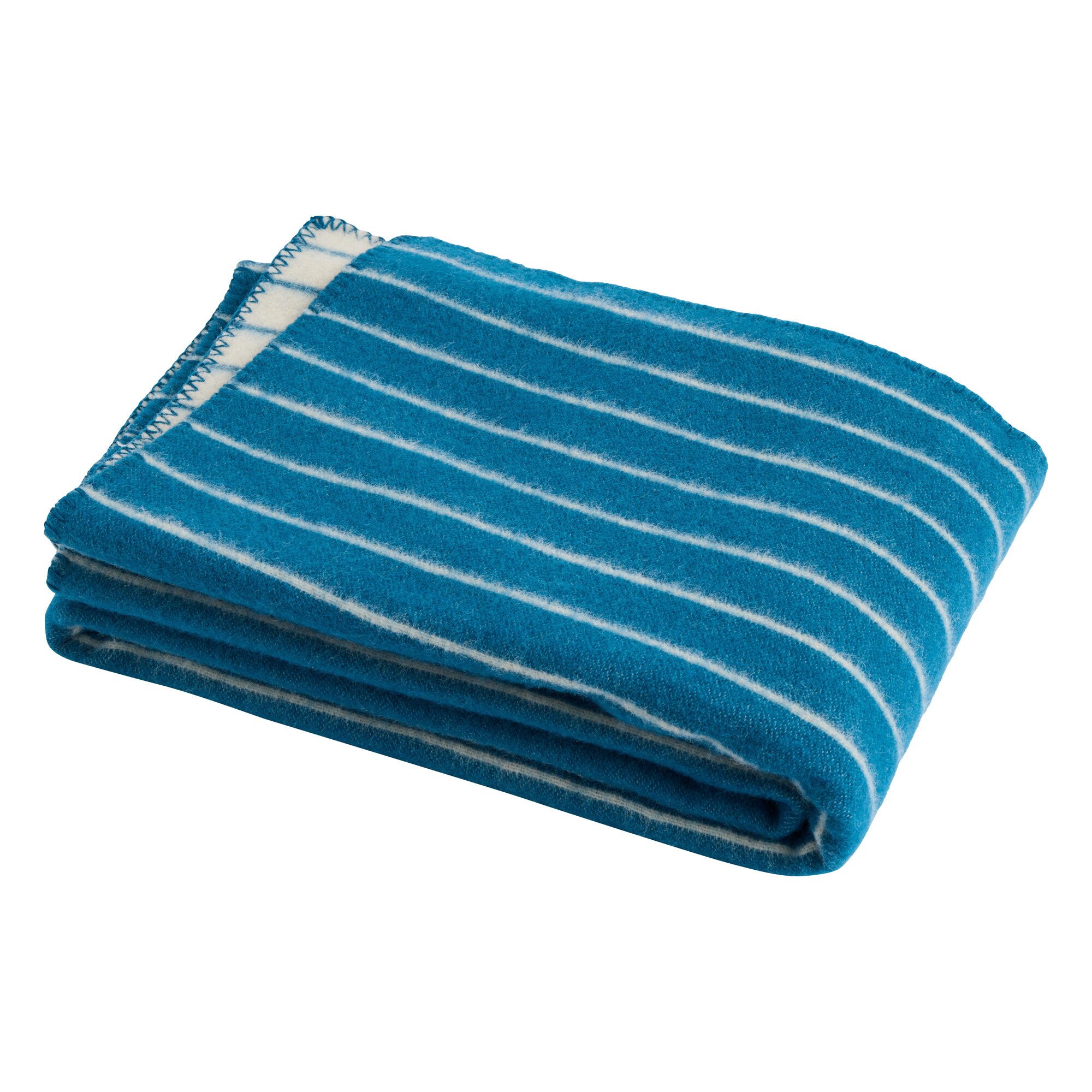 HAY Outdoor Market throw, blue - beige | Finnish Design Shop