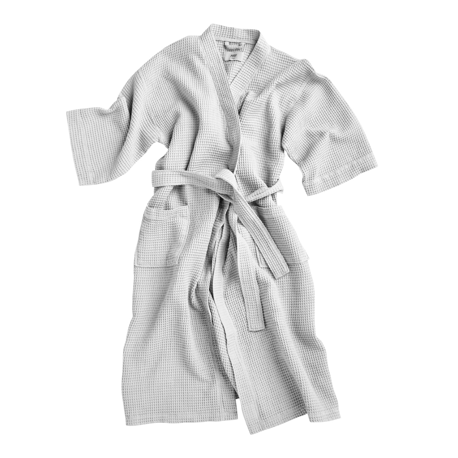 grey waffle dressing gown Luxurious 100% Cotton Women's Waffle Robe. Long, Lightweight Gray –  towelnrobe