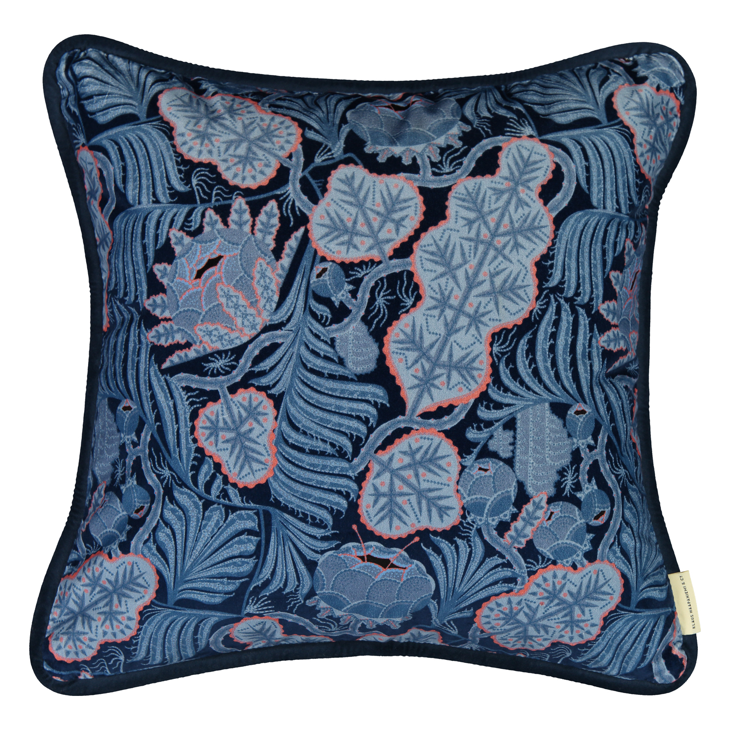 Klaus Haapaniemi クッションカバー ブルー Klaus Haapaniemi & Co. Iceflower cushion cover, 50 x 50 cm, velvet
