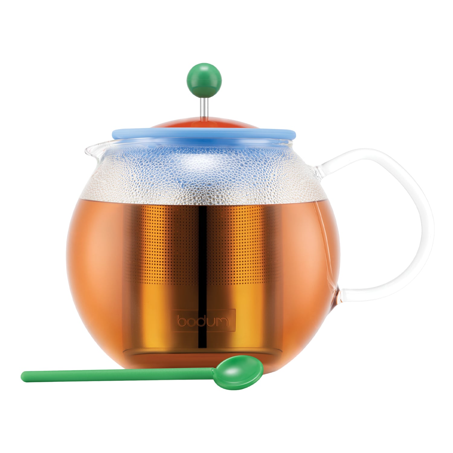 Bodum Assam teapot with spoon, 1,0 l, green - red | Finnish Design Shop UK