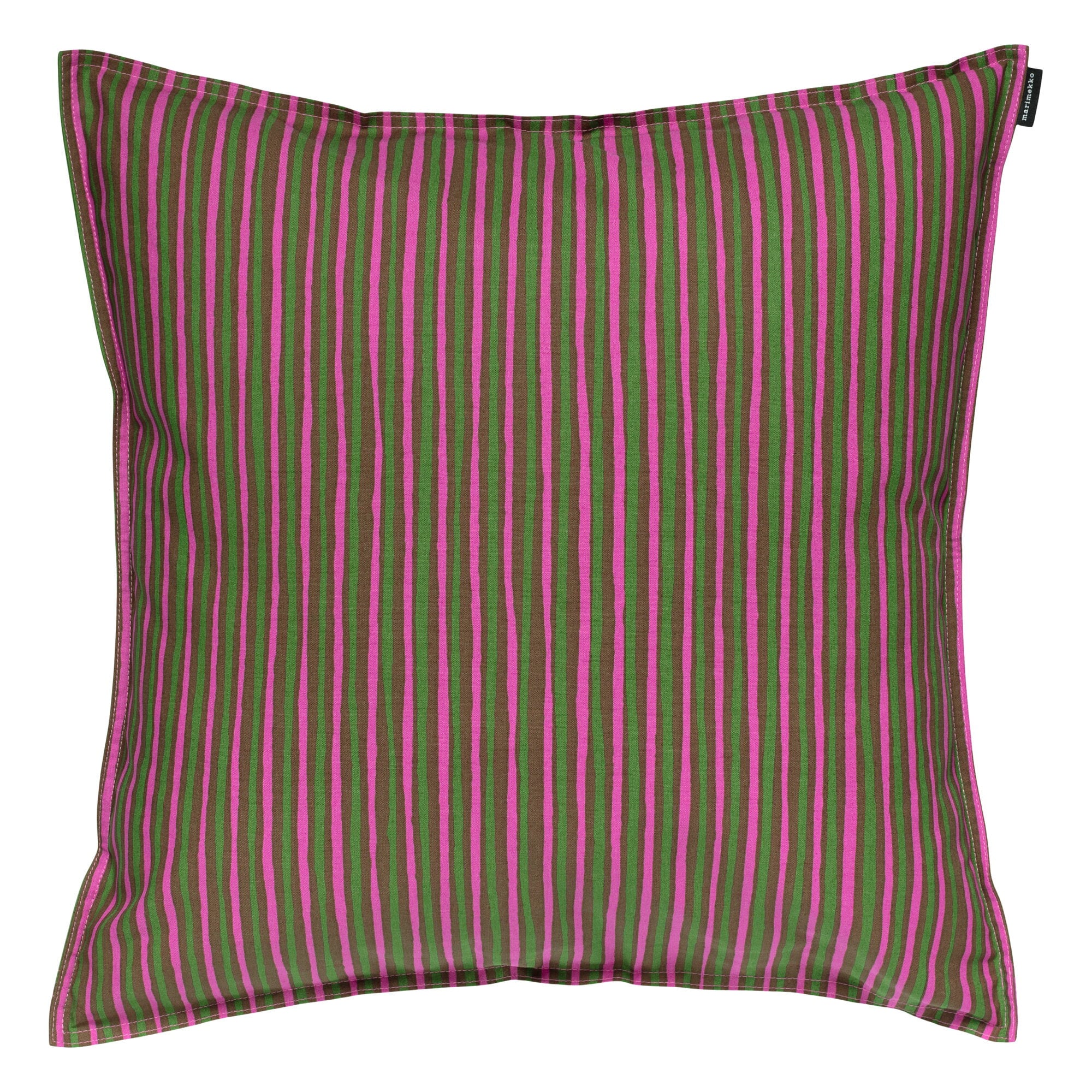 Marimekko Piccolo cushion cover, 50x50 cm, olive green - fuchsia