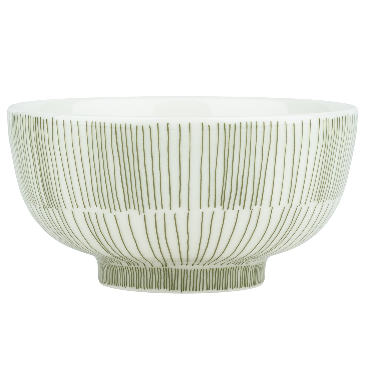 Marimekko Oiva - Kukat Puhkeavat bowl, 0,3 L, white - forest green