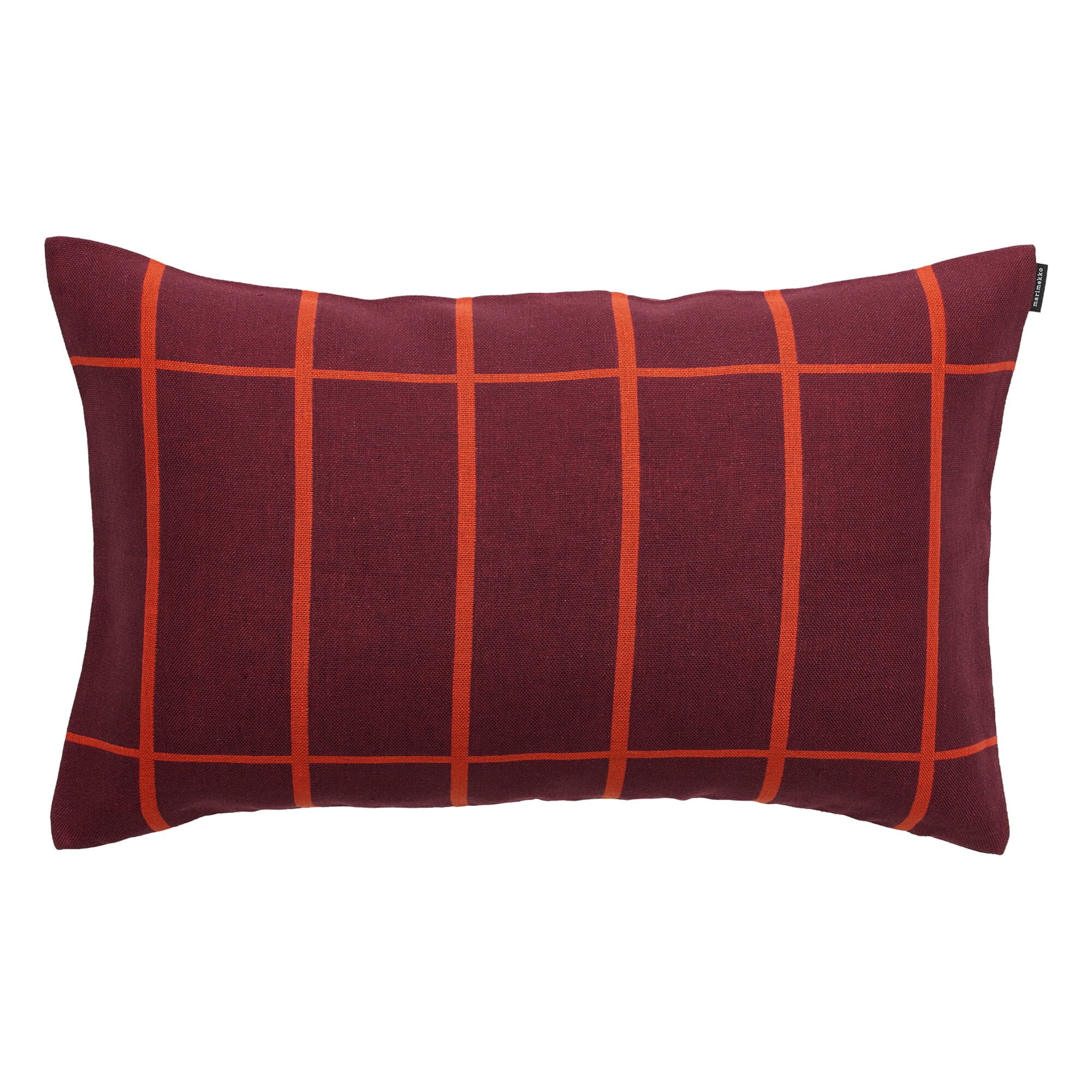 Marimekko Tiiliskivi cushion cover, 40 x 60 cm, plum - orange red