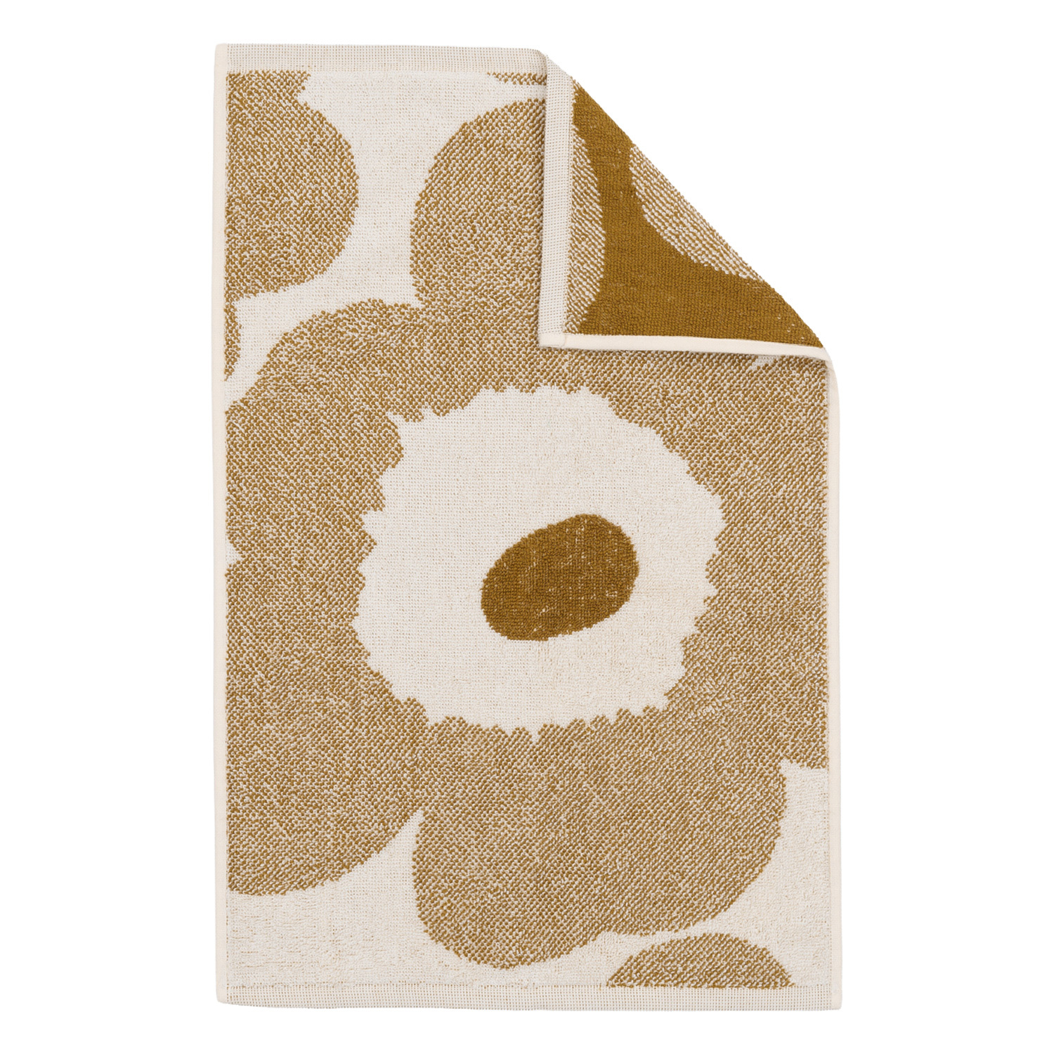 Marimekko Unikko guest towel, 30 x 50 cm, off-white - bronze