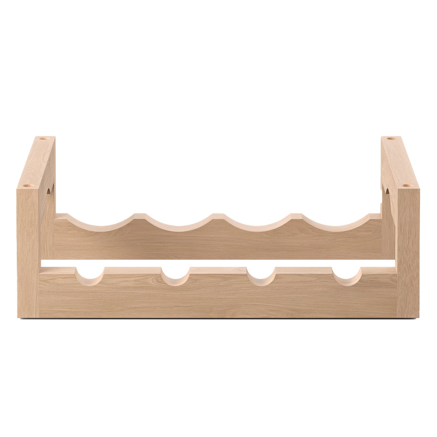 Massproductions Silo stackable wine rack, oiled ash | Finnish Design Shop