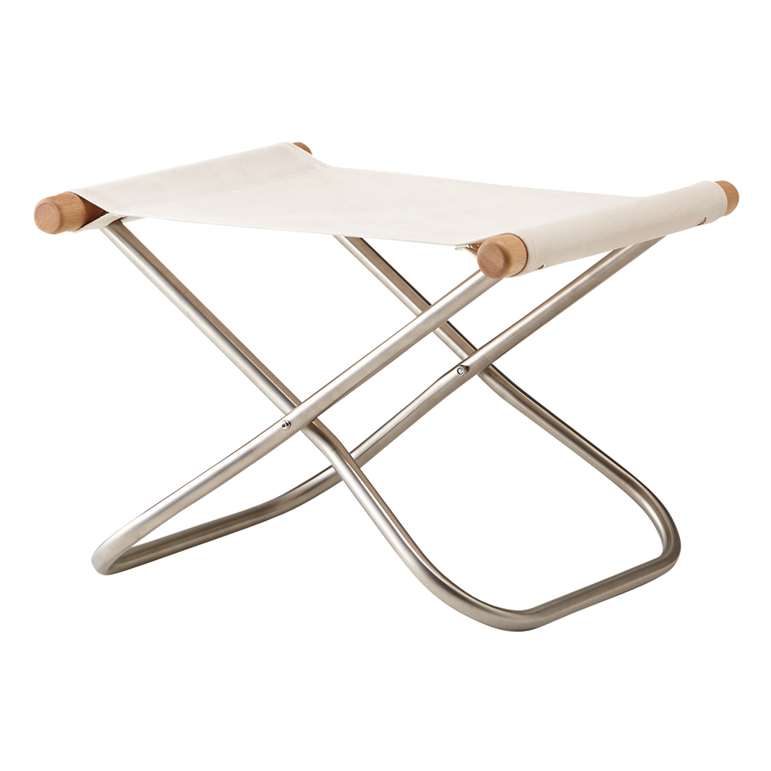 Nychair X ottoman, beech - white | Finnish Design Shop