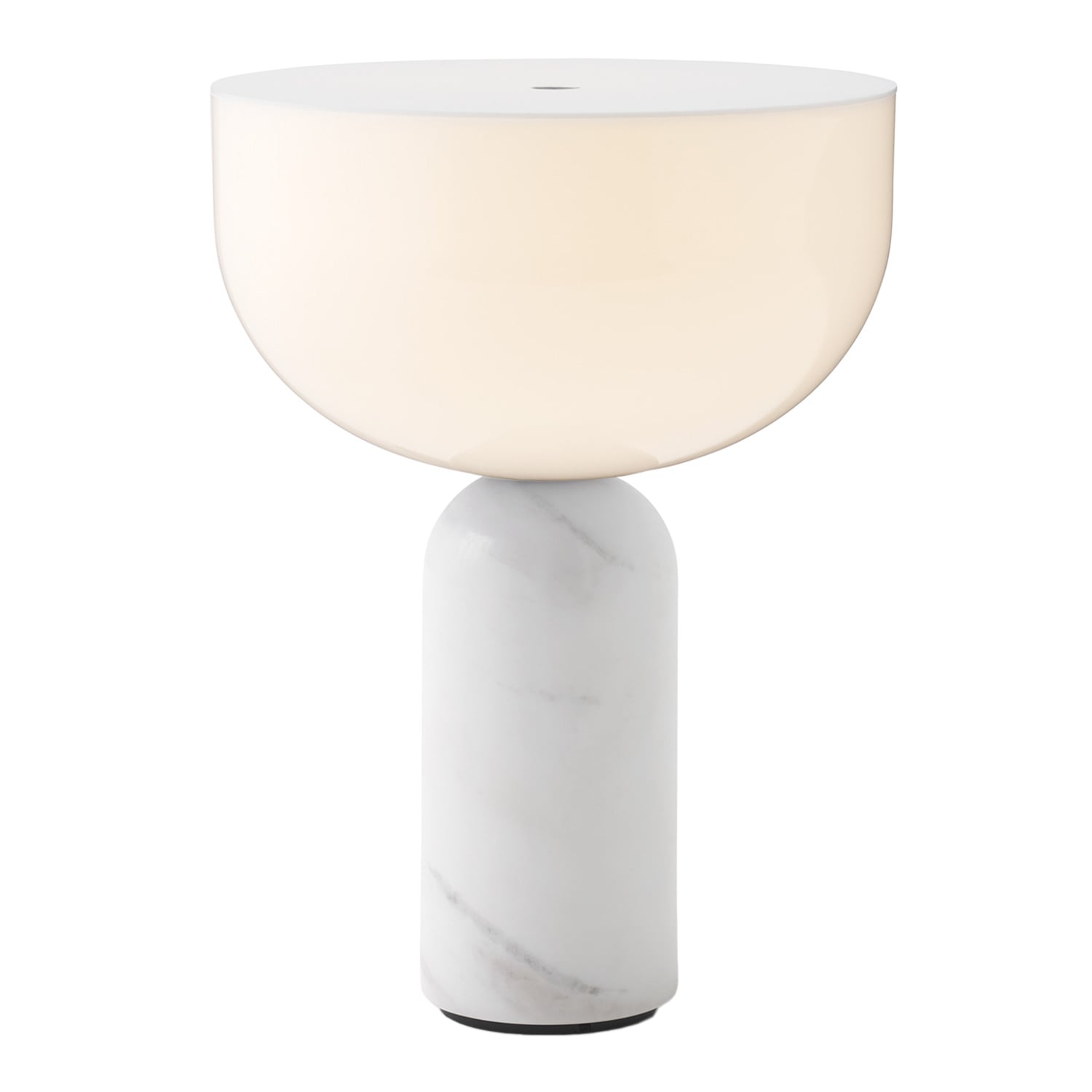 New Works Kizu portable table lamp, white marble | Finnish Design Shop