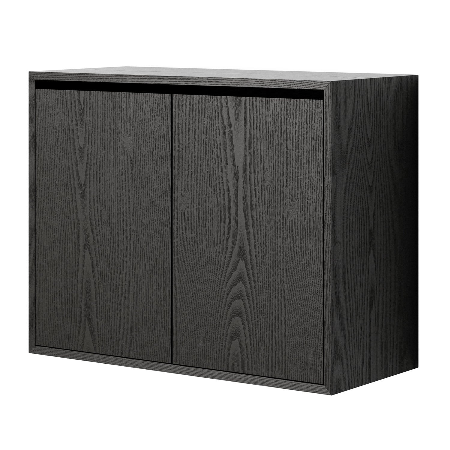 New Works cabinet, tall with doors, black ash | Finnish Design Shop