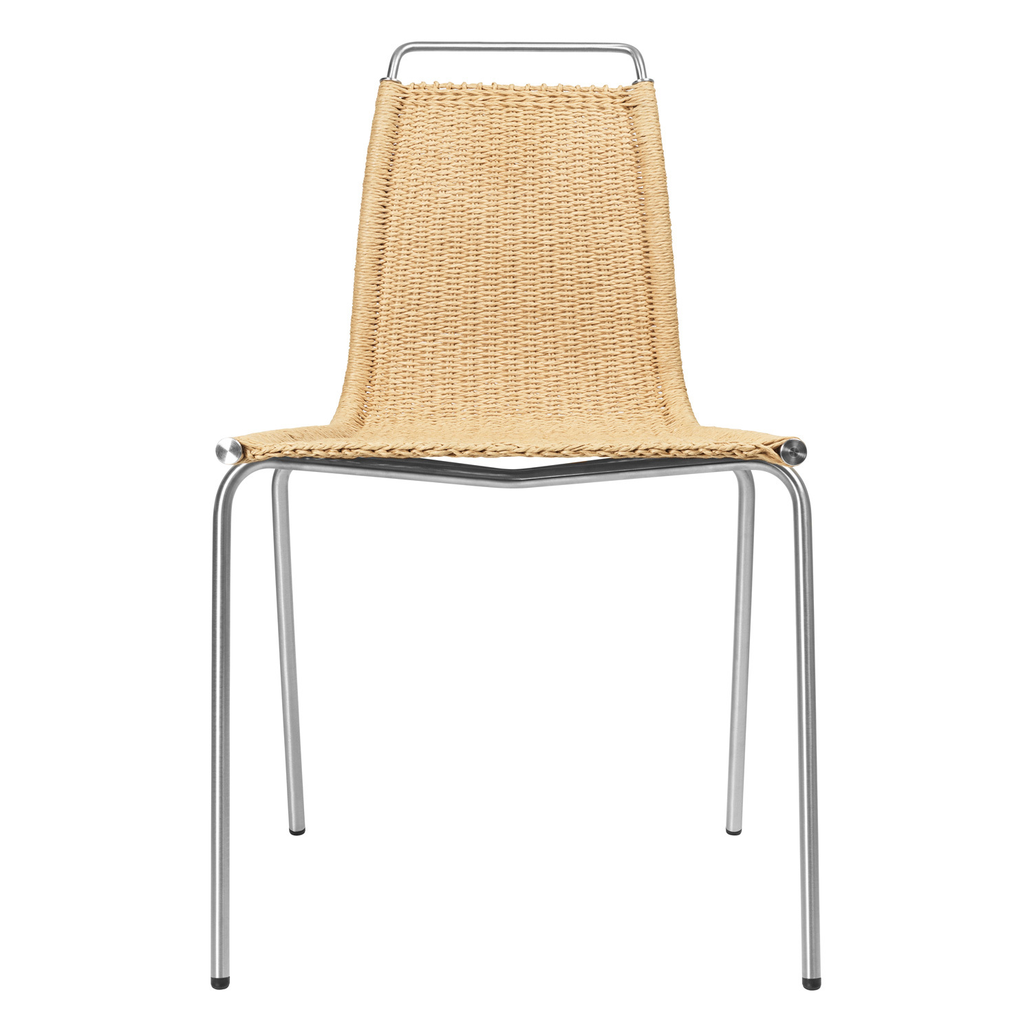 Carl Hansen & Søn PK1 chair, stainless steel - natural paper cord