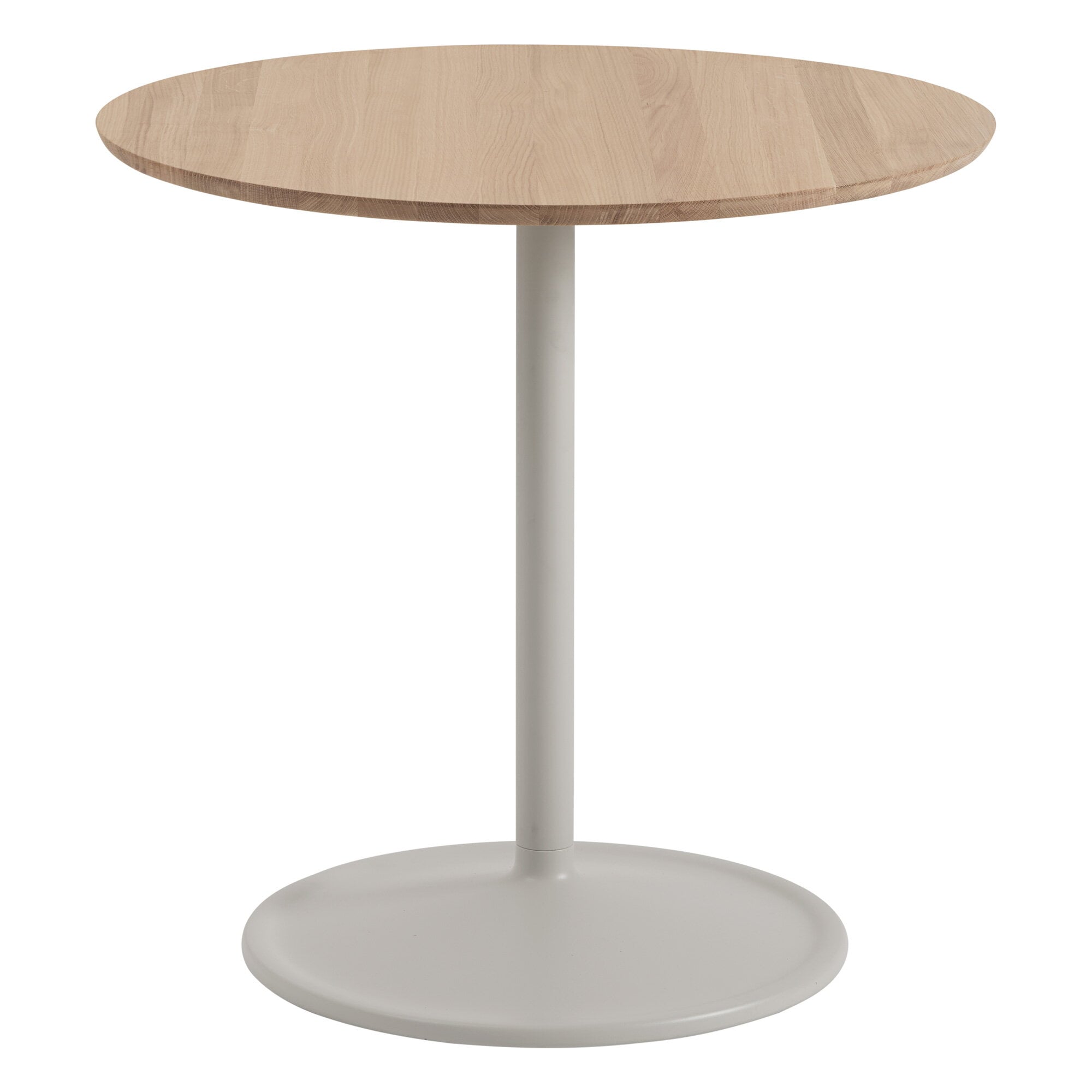 Muuto Soft coffee table, 75 cm, grey - solid oak | Finnish Design Shop NL