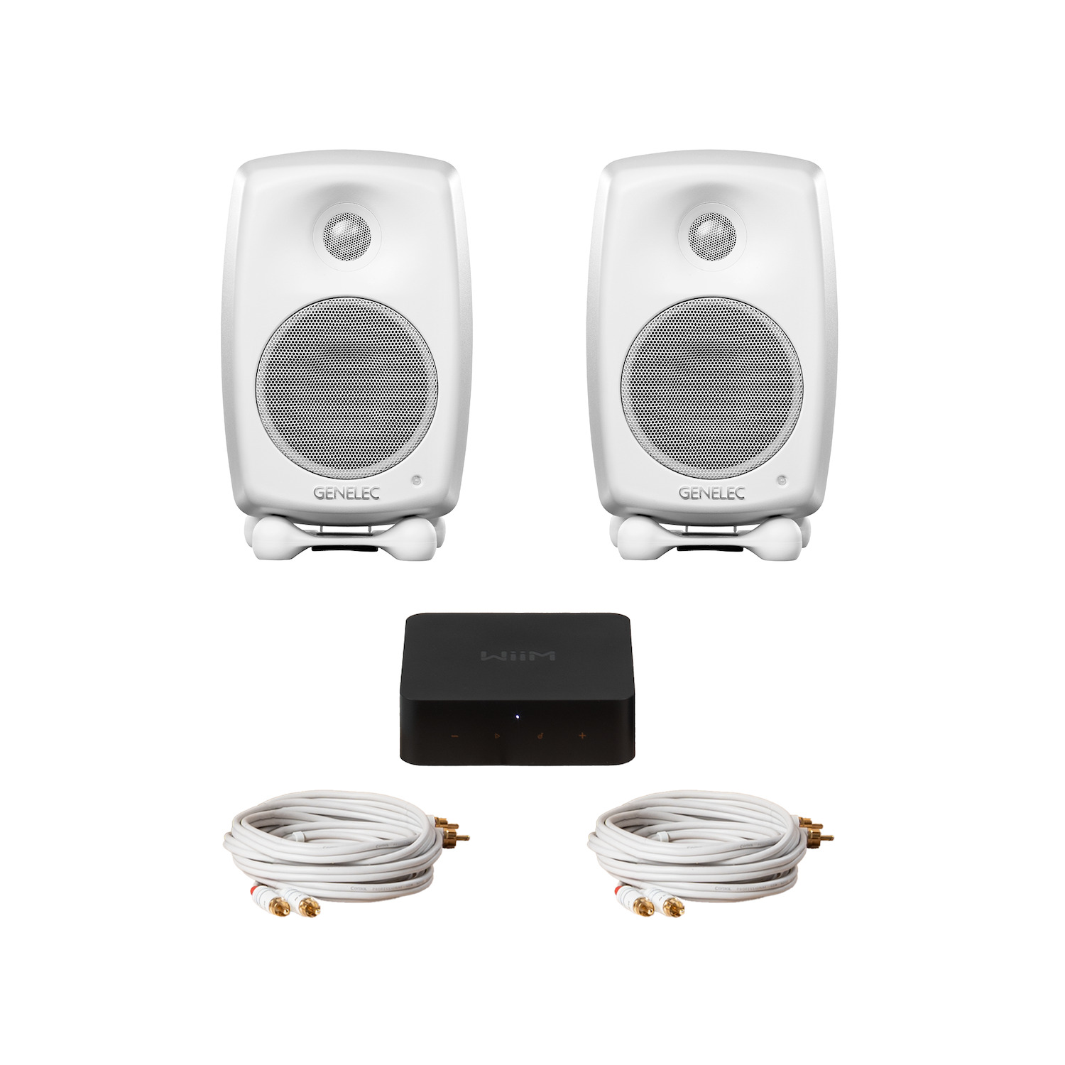 Genelec G Two Audio bundle, white | Finnish Design Shop