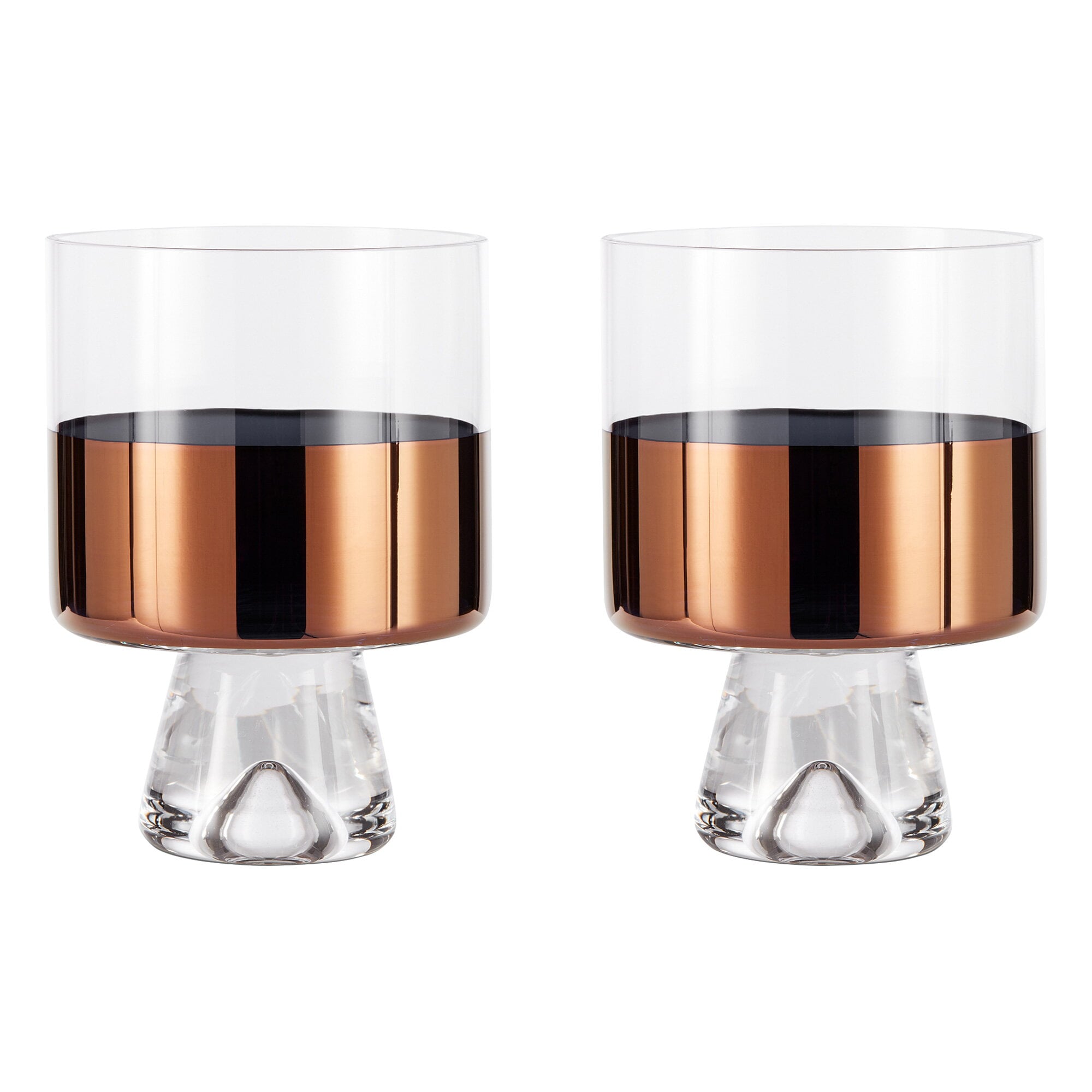 Copper Tank Low Ball Glass Set