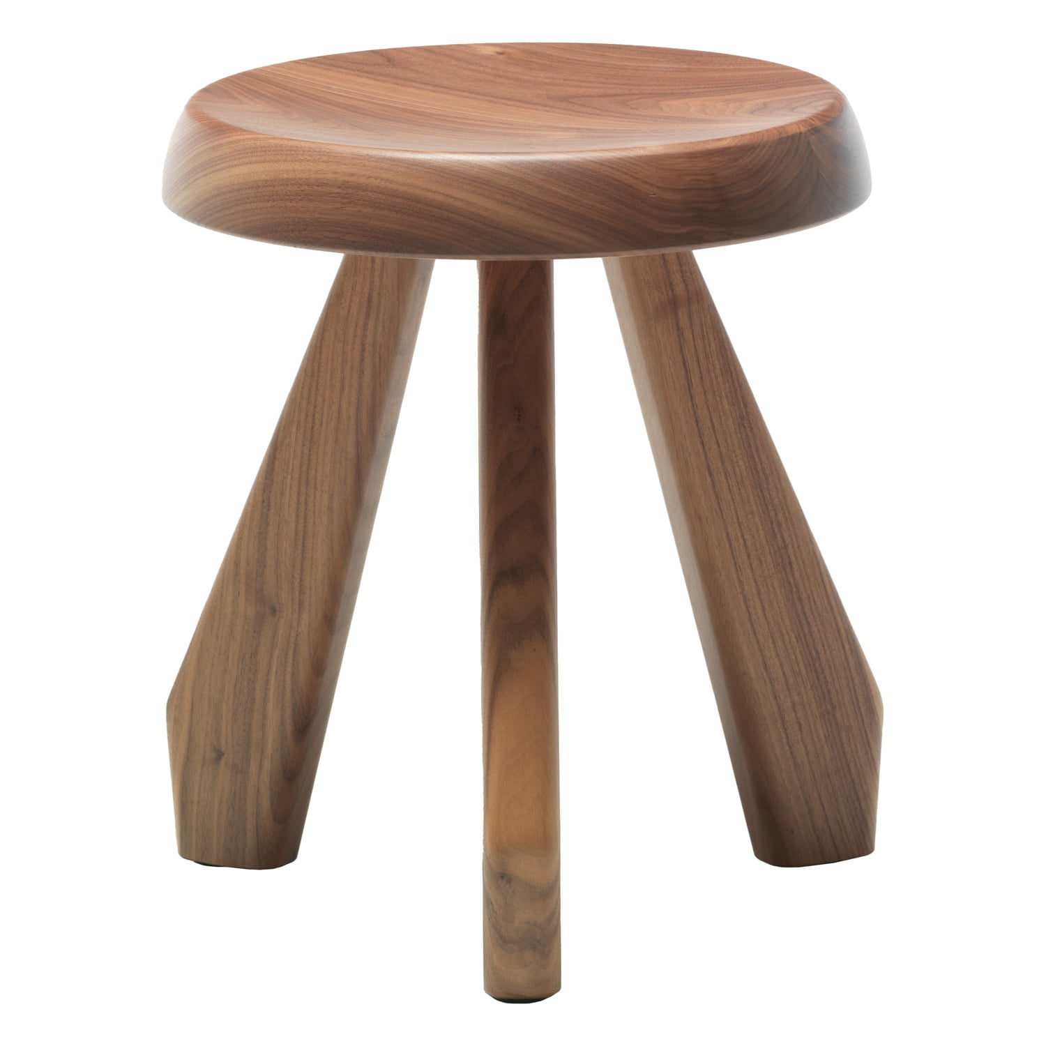 Cassina Tabouret Meribel stool, American walnut | Finnish Design Shop