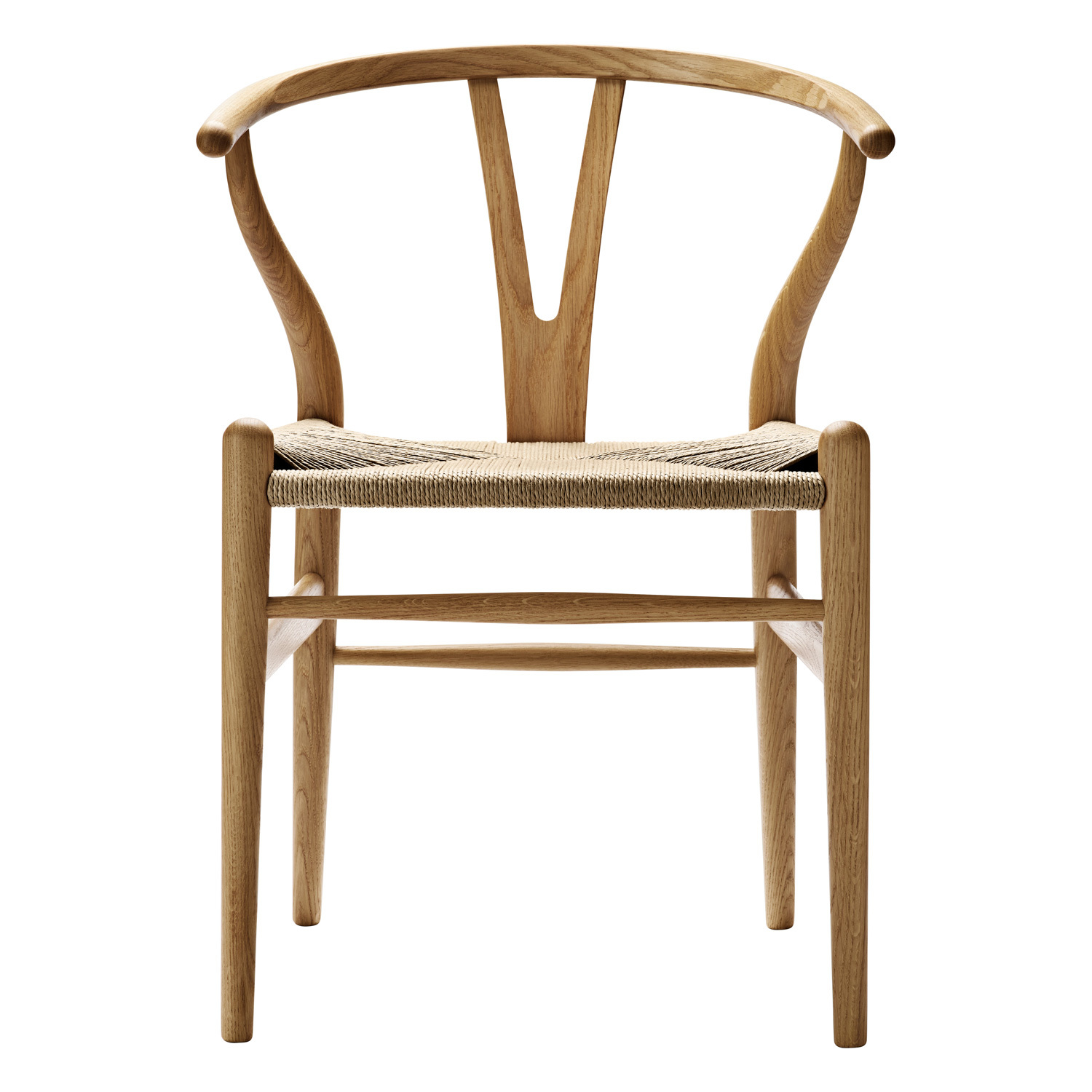 FLY CHAIR 天然木 オーク材 Carl Hansen & Søn CH24 Wishbone chair, oiled oak - natural cord