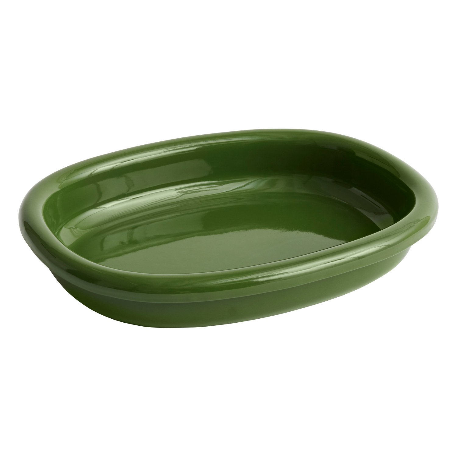 HAY Barro oval dish, L, green Finnish Design Shop