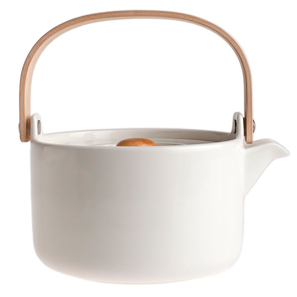Marimekko Oiva teapot 0,7 L, white | Finnish Design Shop