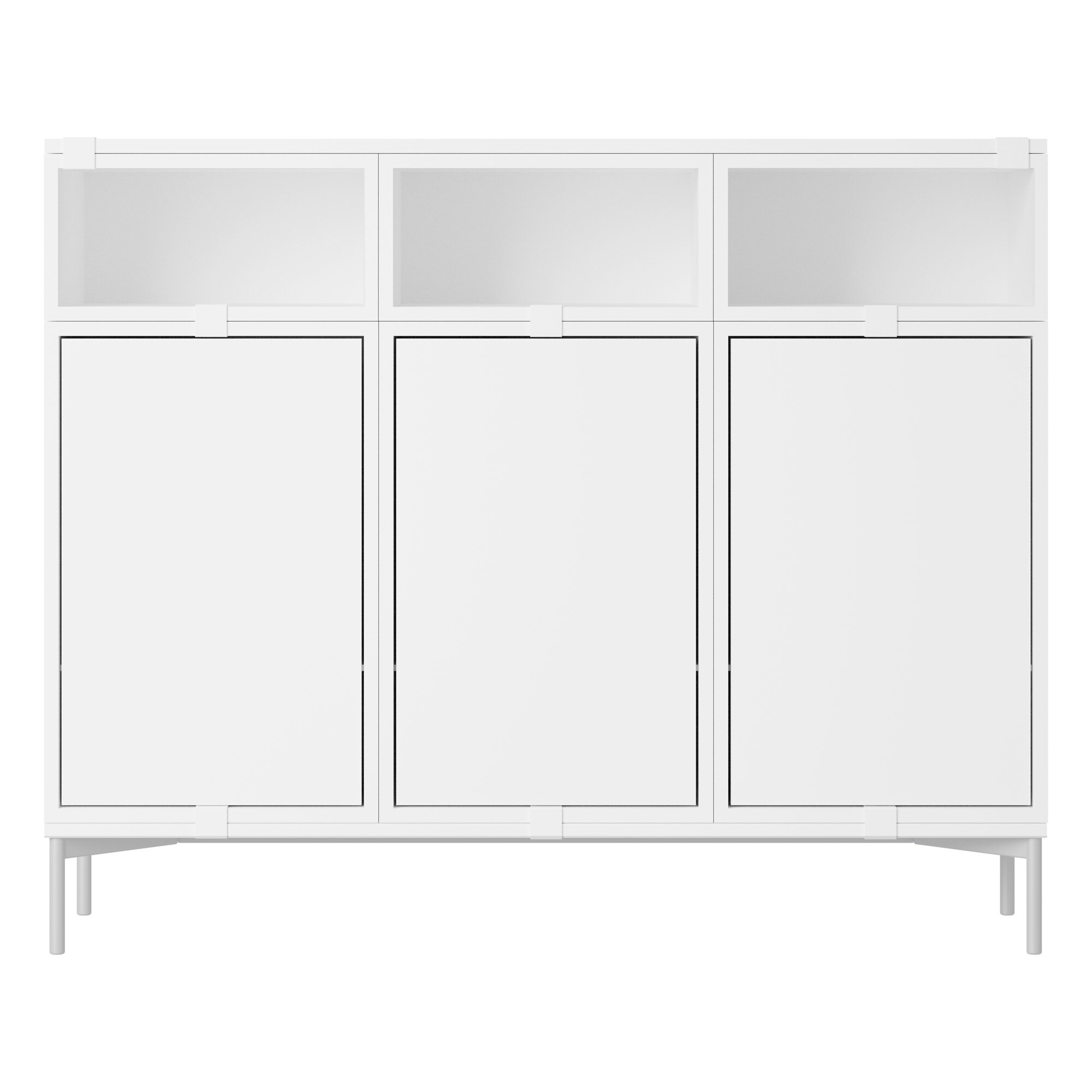 Muuto Stacked sideboard, configuration 3, white | Finnish Design Shop