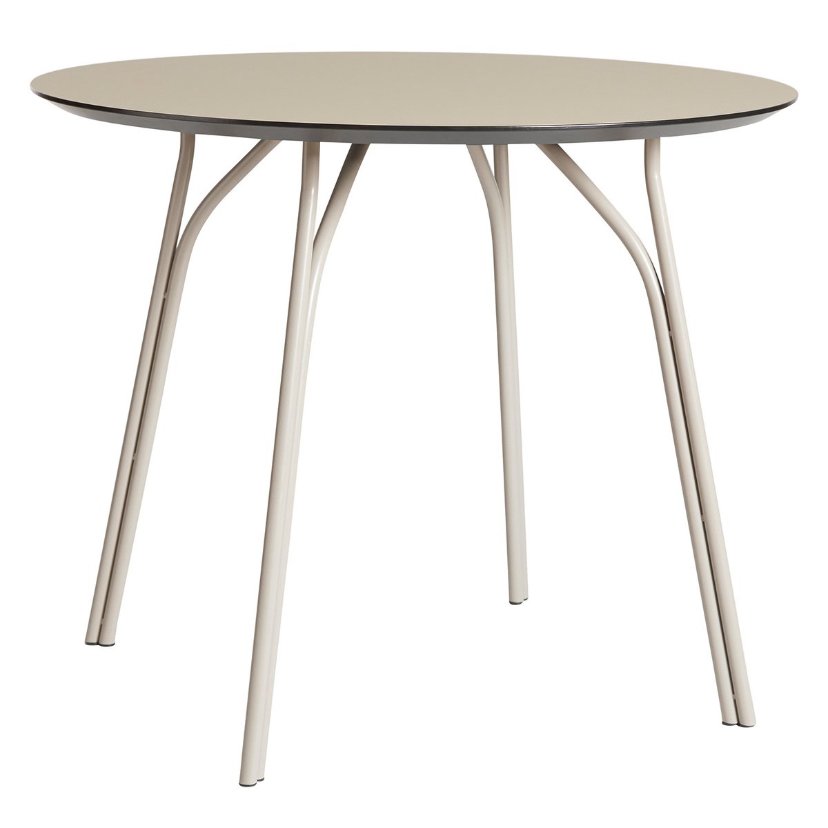 Woud Tree Dining Table Round 90 Cm, White Laminate Round Dining Table