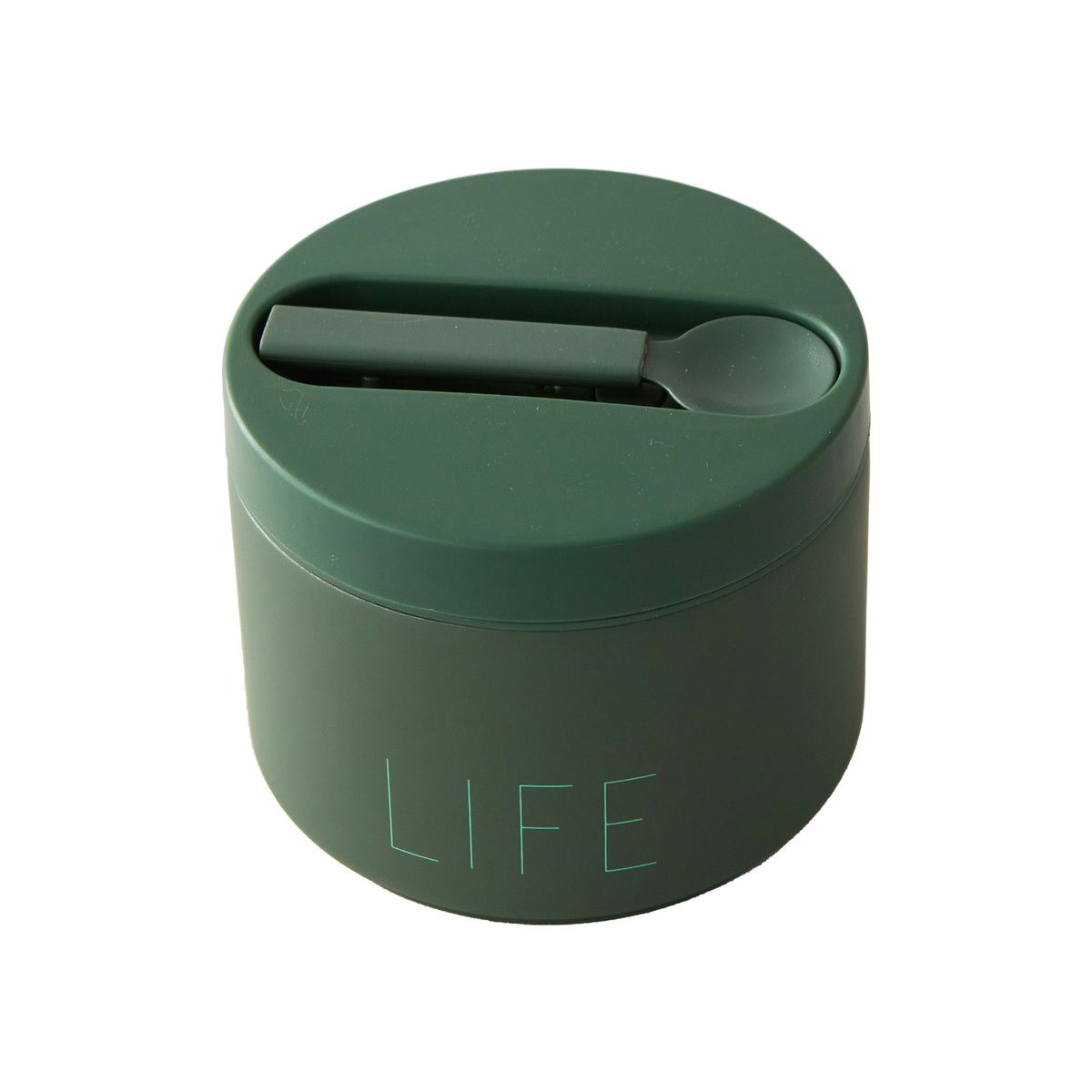 Design Letters Travel thermo lunch box, small, green Preused design