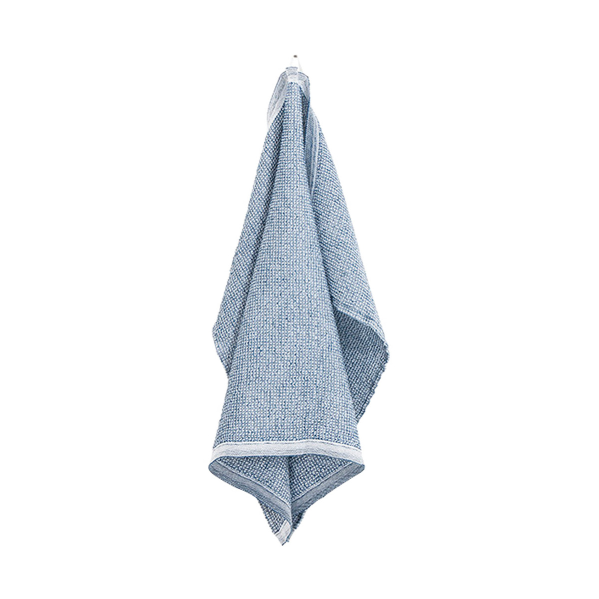 Lapuan Kankurit Terva hand towel, white - blueberry | Finnish Design Shop