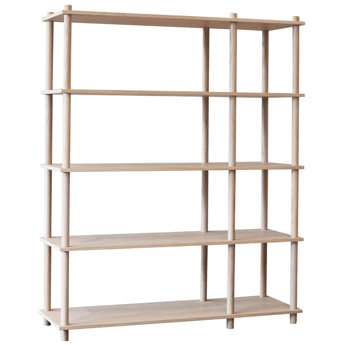 Woud Elevate Shelving System 9 Oak, Metal Shelves Bookcase