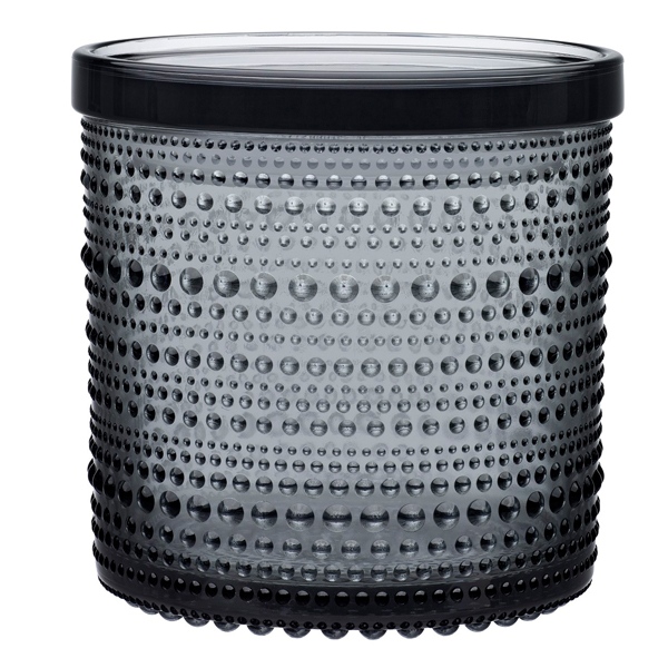 Iittala Kastehelmi purkki 116 x 114 mm, harmaa | Käytetty design | Franckly