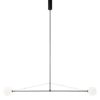 Pendant lamps, Mobile Chandelier 2, black patinated brass, Black