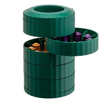 Alessi Plissé espresso coffee capsule hoder, green, product image