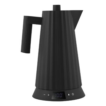 Alessi Plissé vedenkeitin lämmönsäädöllä, 1,7 L, musta, tuotekuva