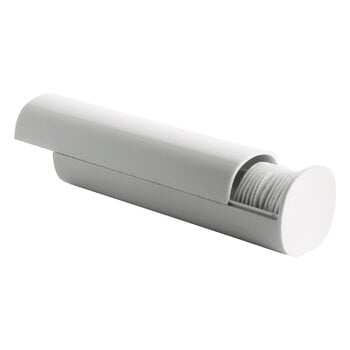 Accessoires de salle de bains, Distributeur de disques de coton Birillo, blanc, Blanc