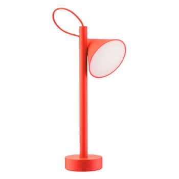 Lampade da tavolo, Lampada da tavolo portatile Tsumiki, rosso arancio, Rosso