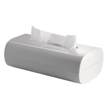 Bathroom accessories, Birillo tissue box, 8 cm, white, White