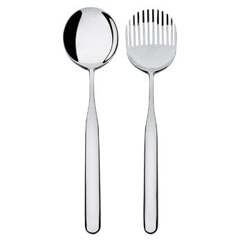 Posate da portata, Set per insalata Collo Alto, acciaio inox, Argento