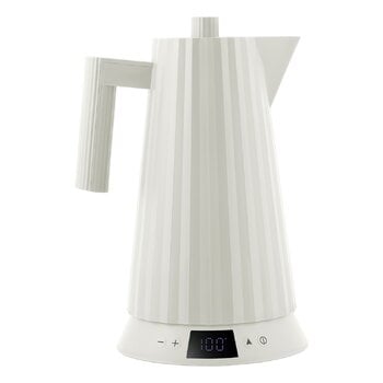 Bollitori, Bollitore elettrico Plissè con controllo della temperatura, 1,7 L, bianco, Bianco